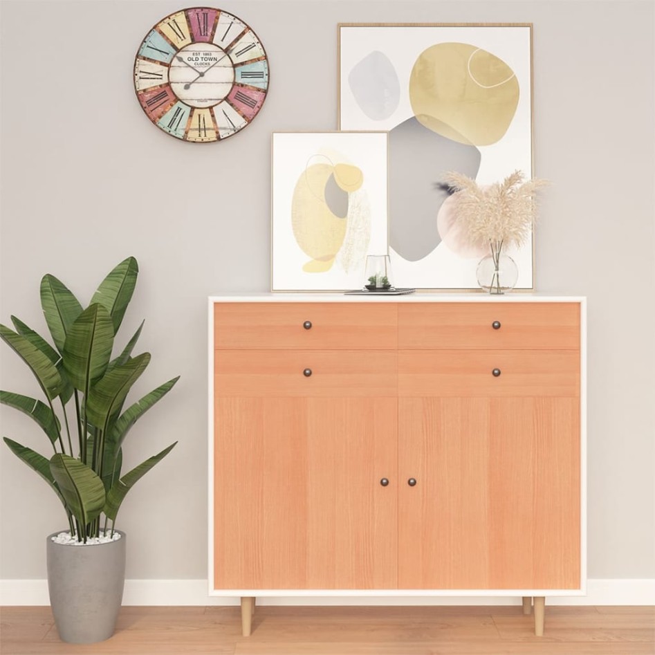 Láminas autoadhesivas muebles 2 uds PVC roble japonés 500x90