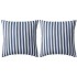 Cojines para exterior a rayas 45x45 cm azul marino 2