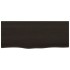 Tablero de mesa madera roble tratada marrón oscuro 100x40x2