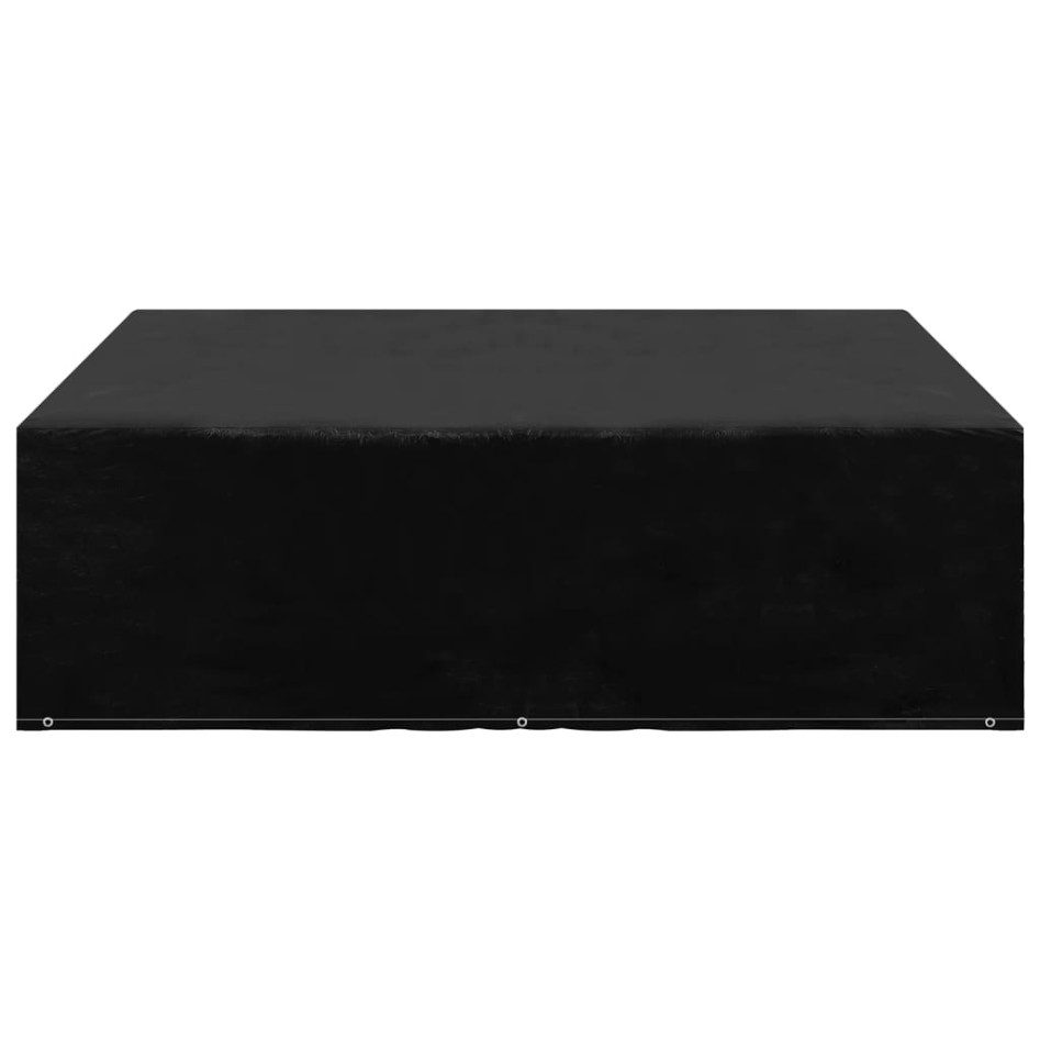 Funda de muebles de jardín 2 uds 8 ojales 200x200x70