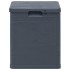 Caja de almacenamiento de jardín 90 L gris