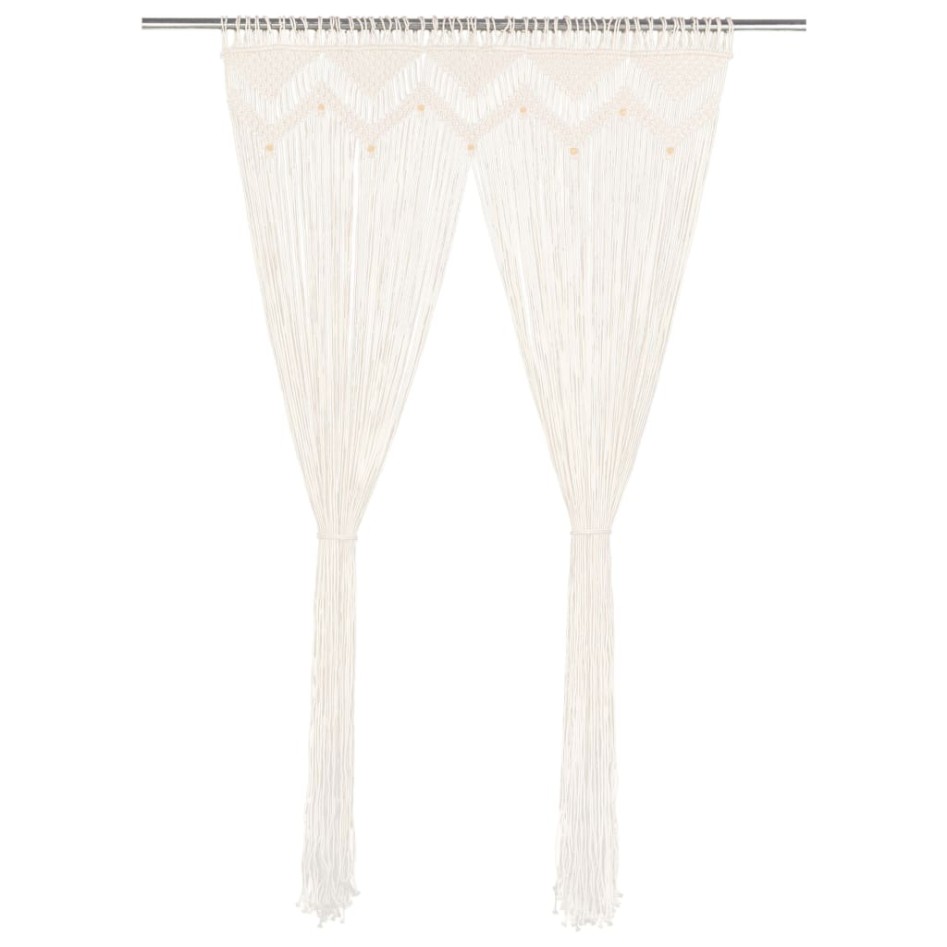 Cortina de macramé algodón 140x240