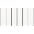 Biombo divisor de 6 paneles blanco 300x180