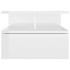 Mesita de noche flotante 2 uds madera blanco brillo 40x31x27