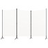 Biombo divisor de 3 paneles tela blanco 260x180