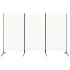 Biombo divisor de 3 paneles tela blanco 260x180