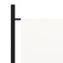 Biombo divisor de 3 paneles tela blanco 260x180