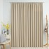 Cortina opaca con ganchos beige 290x245