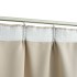 Cortina opaca con ganchos beige 290x245