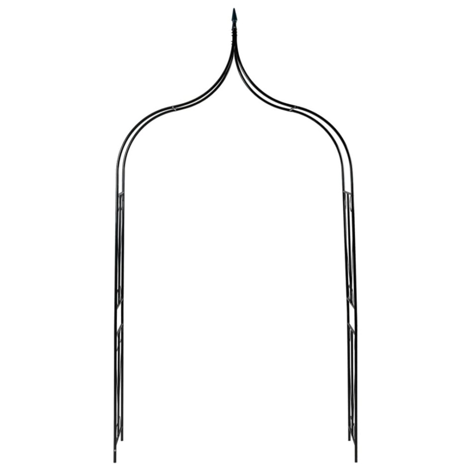 Arco de jardín hierro verde oscuro 120x38x258