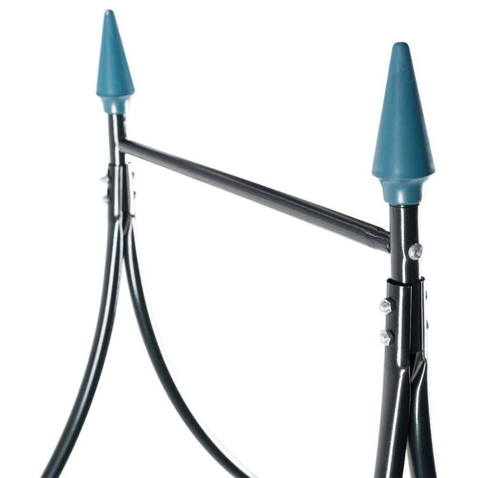 Arco de jardín hierro verde oscuro 120x38x258