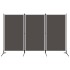 Biombo divisor de 3 paneles gris antracita 260x180