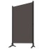 Biombo divisor de 3 paneles gris antracita 260x180