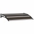 Marquesina de puerta PC negro 120x75