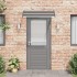 Marquesina de puerta PC negro 120x75