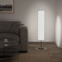 Lámpara de pie con soporte blanco E27 121