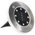 Lámparas solares de suelo 8 unidades luces LED blanco