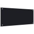 Protección salpicaduras cocina vidrio templado negro 90x40
