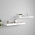 Estantes flotantes de pared 2 uds MDF blanco 80x23,5x3,8