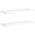 Estantes flotantes de pared 2 uds MDF blanco 80x23,5x3,8