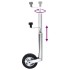 Rueda jockey para remolque 48 mm acero