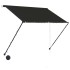 Toldo retráctil con LED gris antracita 150x150