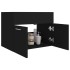 Armario para lavabo madera contrachapada negro 60x38,5x46