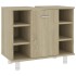 Armario de baño madera contrachapada color roble 60x32x53,5