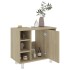 Armario de baño madera contrachapada color roble 60x32x53,5