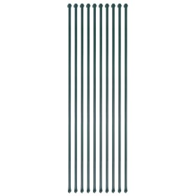 Postes de jardín 10 unidades 1,5 m metal