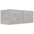 Mueble para TV madera contrachapada gris hormigón 80x30x30