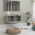 Mueble para TV madera contrachapada gris hormigón 80x30x30