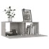 Mueble para TV madera contrachapada gris hormigón 80x30x30