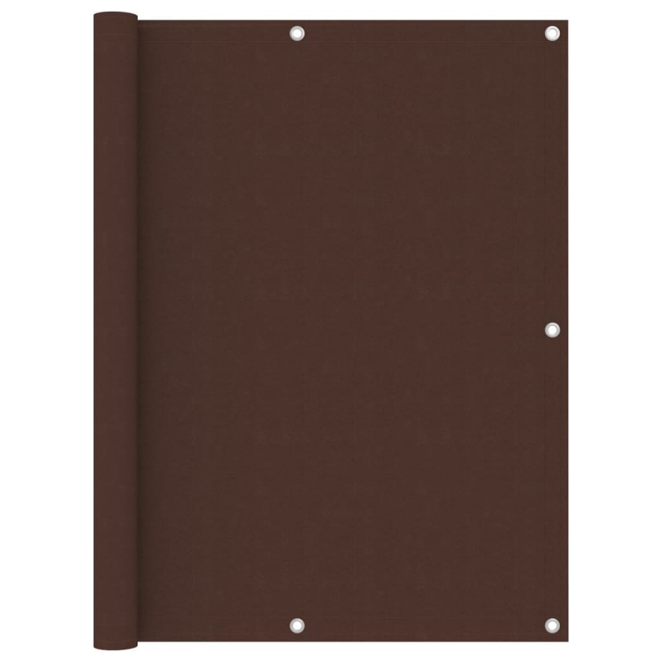 Toldo para balcón tela oxford marrón 120x500