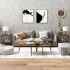 Mesas auxiliares 2 uds contrachapada roble ahumado 40x40x40