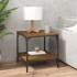 Mesas auxiliares 2 uds contrachapada roble ahumado 40x40x40