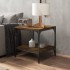 Mesas auxiliares 2 uds contrachapada roble ahumado 40x40x40