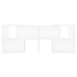Mueble para TV de madera contrachapada blanco 104x30x52