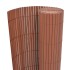 Valla de jardín de doble cara marrón PVC 90x300