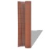 Valla de jardín de doble cara marrón PVC 90x300