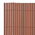 Valla de jardín de doble cara marrón PVC 90x300