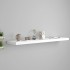 Estante flotante de pared MDF blanco 120x23,5x3,8