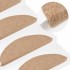 Alfombrilla autoadhesiva de escalera 15 uds beige 56x17x3