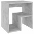 Mesita de noche madera contrachapada gris hormigón 40x30x40