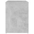 Mesita de noche madera contrachapada gris hormigón 40x30x40