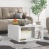 Mesas de centro 4 pzas madera contrachapada blanco 33x33x33