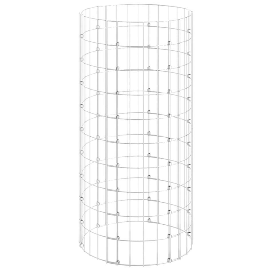 Poste circular de gaviones acero galvanizado Ø50x100