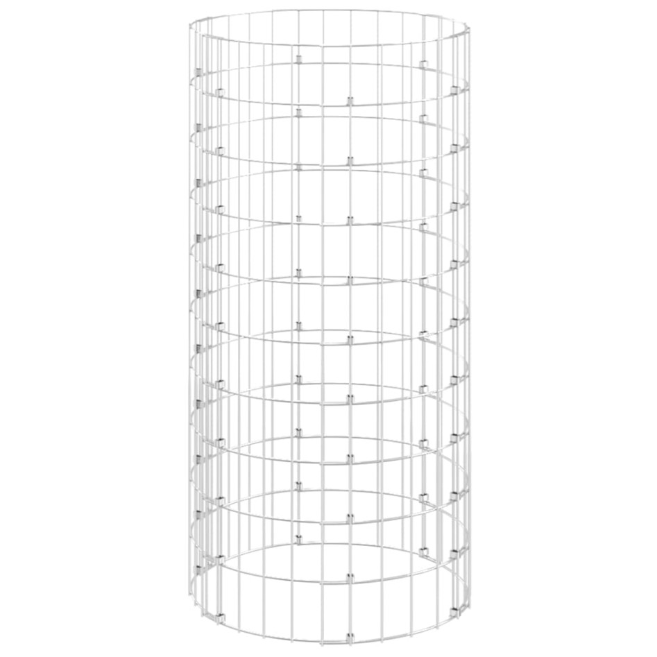 Poste circular de gaviones acero galvanizado Ø50x100