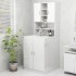 Armario de lavadora blanco brillante 70,5x25,5x90