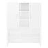 Armario de lavadora blanco brillante 70,5x25,5x90
